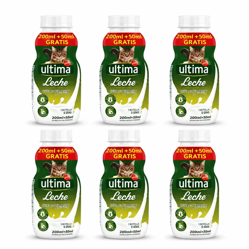 Ultima Leite para Gatos e Gatinhos 6 x 250 ml