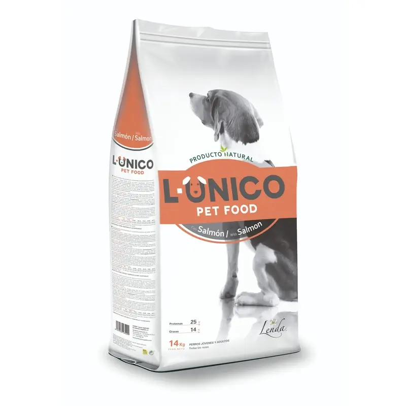 Lenda Unico Dog Salmão, 14 kg