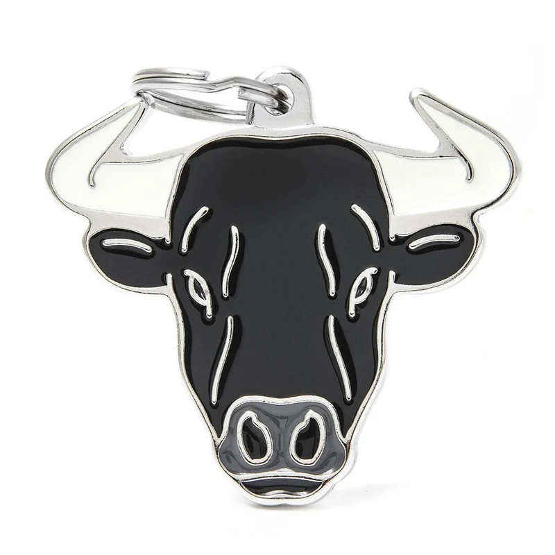 Placa ID en Forma de Toro para Perros
