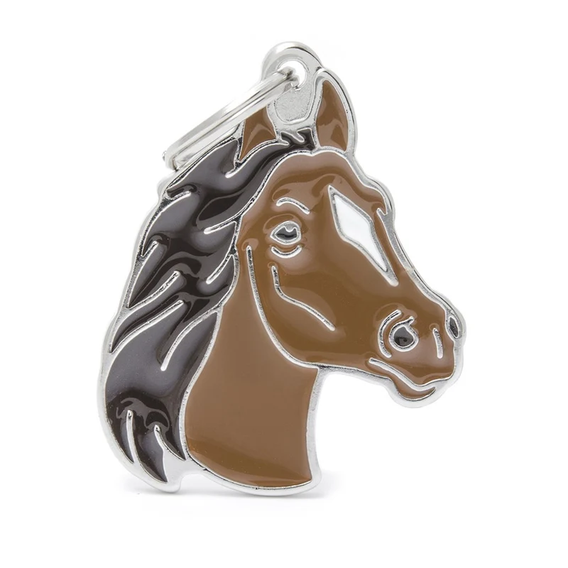 Placa ID en Forma de Caballo para Perros