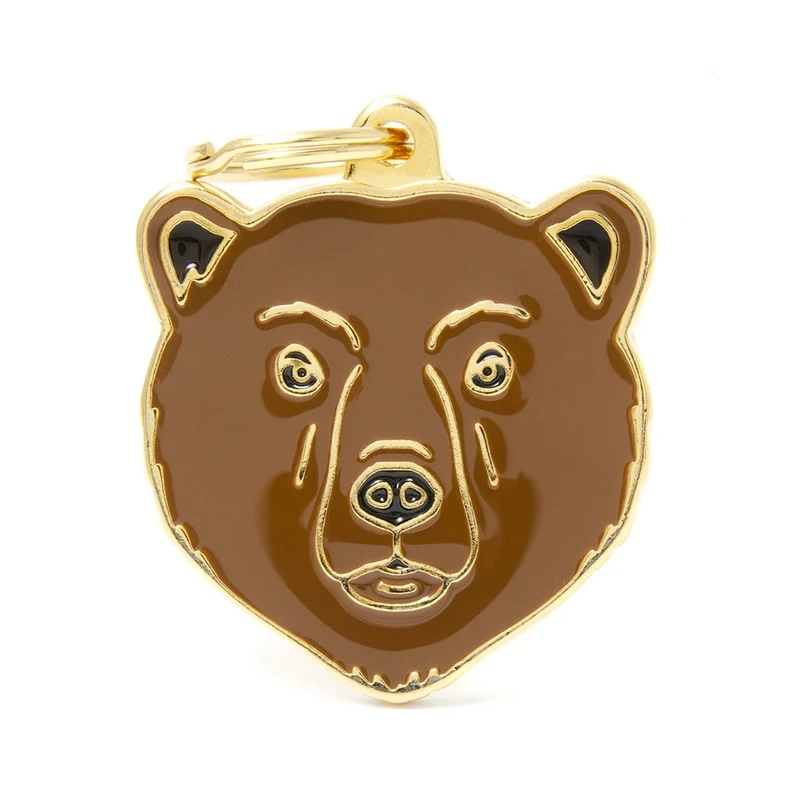 Placa ID en Forma de Oso para Perros