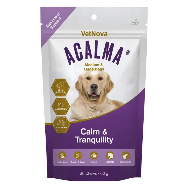 Acalma Cães médios e grandes, 30 pastilhas