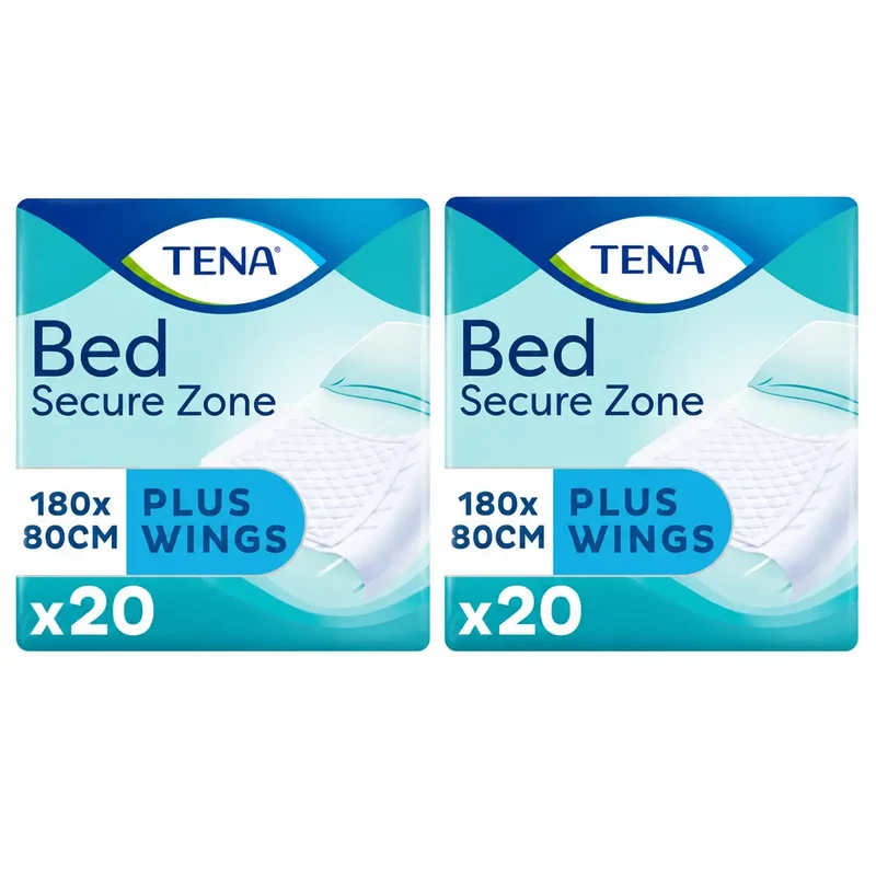 Tena Protetor de Cama Bed Plus 80 X 180, 20 unidades, embalagem 2