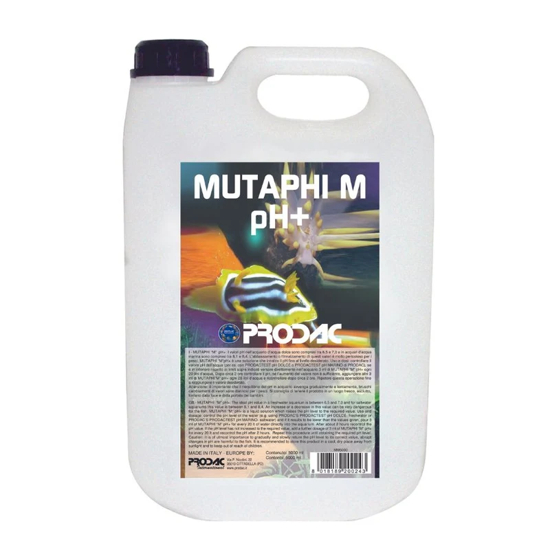 Tratamiento Para Agua De Acuario Mutaphi M Ph+/kh+ 5l