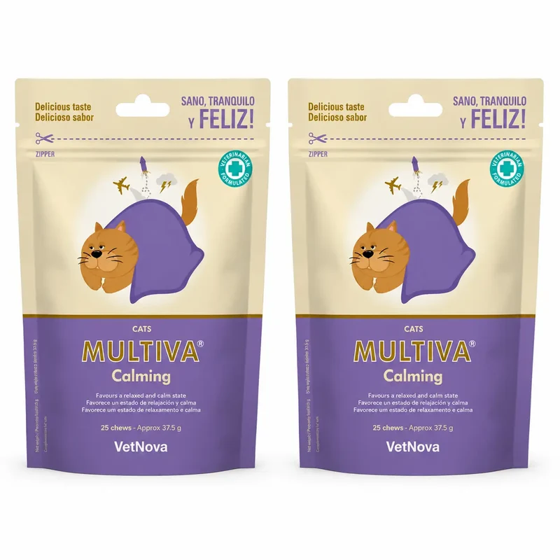 Multiva Vetnova Multiva Calming For Cats, 25 pastilhas , embalagem 2