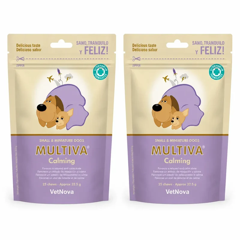 Multiva Vetnova Multiva Calming Cães pequenos e miniatura, 25 pastilhas , embalagem 2