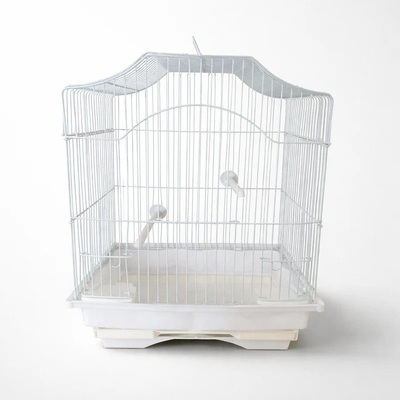 Jaula Blanca Pequeña 30x23x38