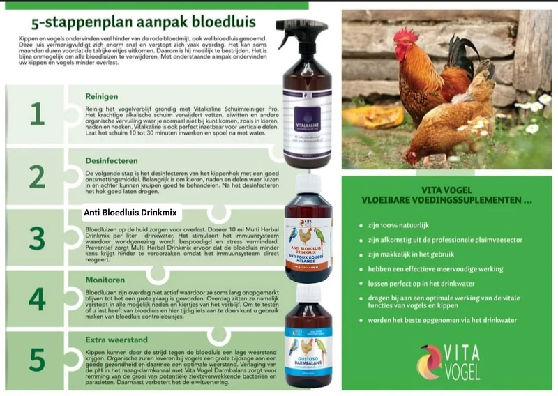Plan de 5 pasos: combatir el ácaro rojo con Vita Vogel