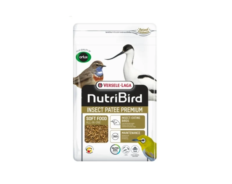Paté de Insectos Orlux Premium Min. Alimento completo para todos los comedores de insectos 500 gramos