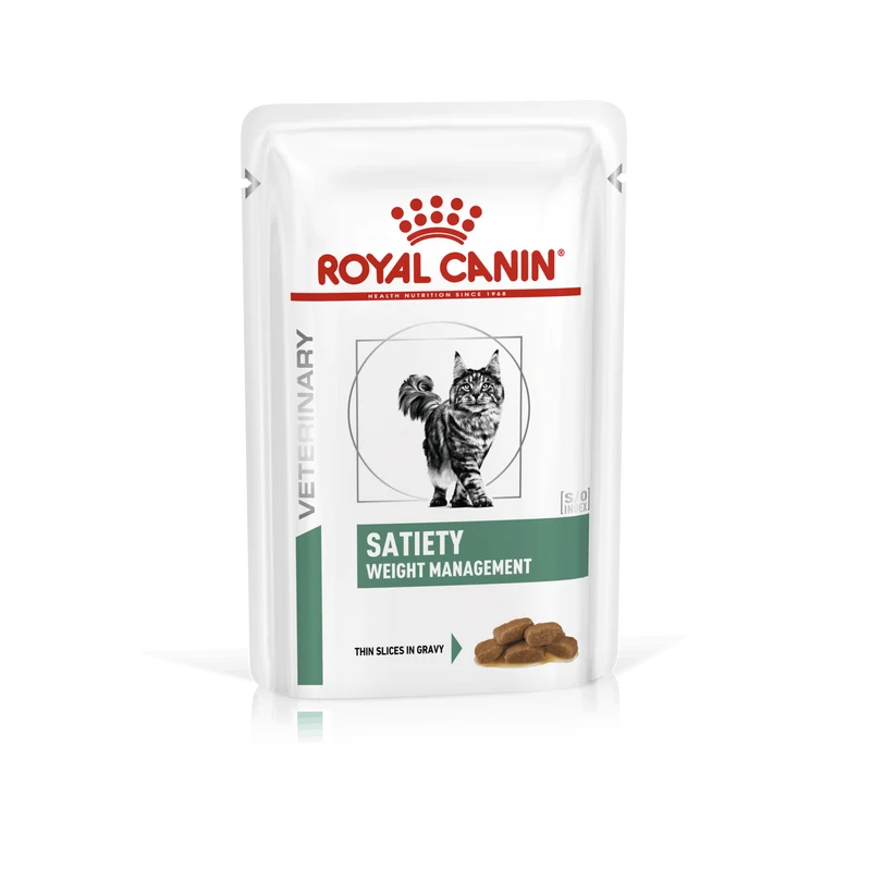 Royal Canin Veterinary Satiety Weight Management 85 Gr (Sobre Finas Láminas En Salsa)