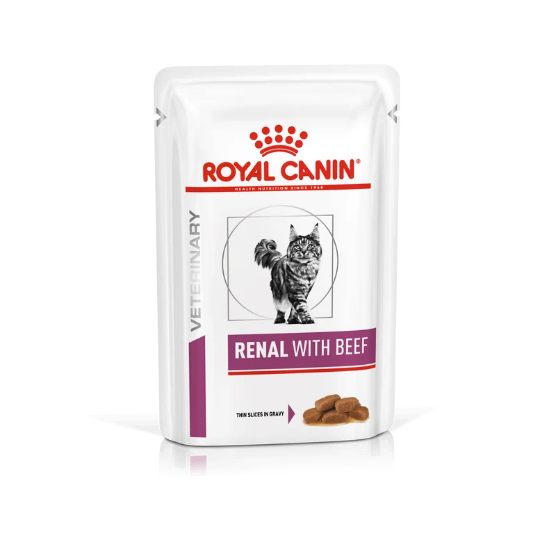 Royal Canin Veterinary Renal Cat 85 Gr (Vacuno Salsa)