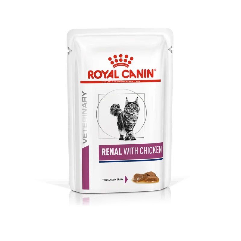 Royal Canin Veterinary Renal Cat 85 Gr (Pollo Salsa)