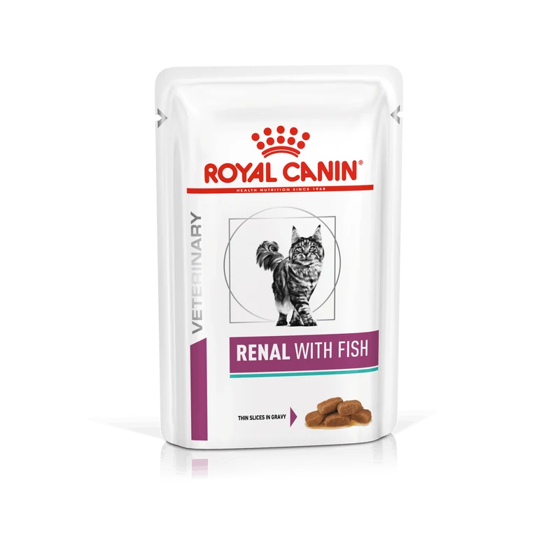 Royal Canin Veterinary Renal Cat 85 Gr (Pescado Salsa)