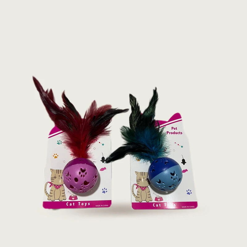 Juguete Gato plumas