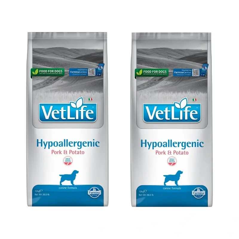 Farmina Vet Life Cat Hypoallergenic Pork Adult 1,5Kg, Ração para gatos, embalagem com 2