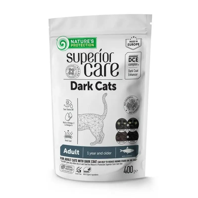 Natures Protection Sc Dark Cat Arenque, 400 gr