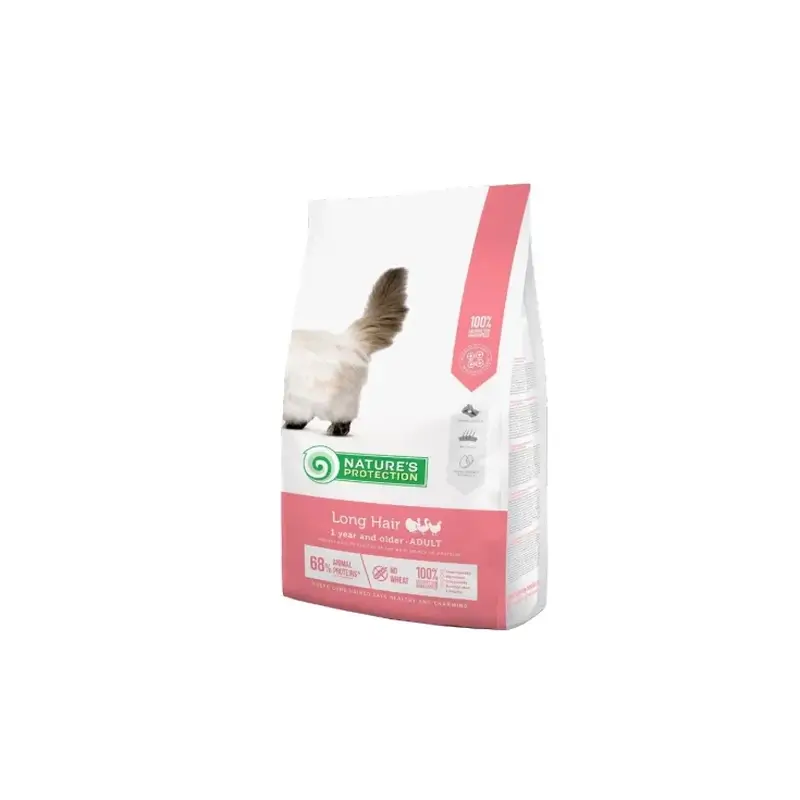 Natures Protection Detox Gato Adulto Pelo Longo Aves, 400 g