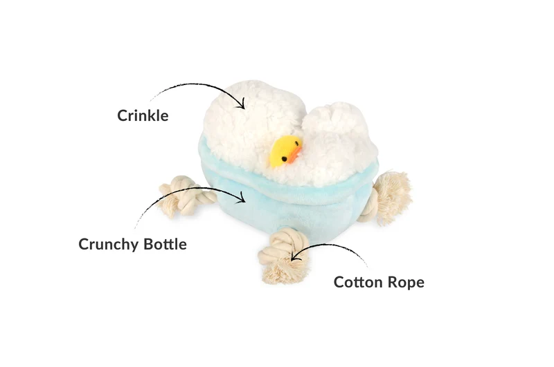El Rub-a-Dub Tub - Juguete de Peluche para Perros Splish Splash™ | Pet P.L.A.Y.