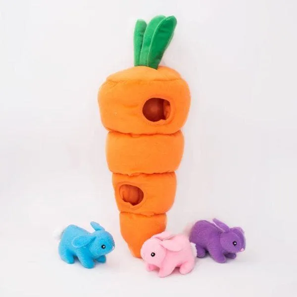Zanahoria y Conejitos de Pascua de Peluche Zippy Burrow - Easter Carrot
