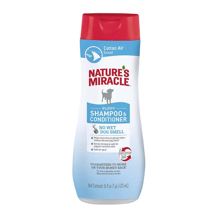 Shampoo y Acondicionador 4 en 1 para Cachorros - Brisa de Algodón | Nature’s Miracle
