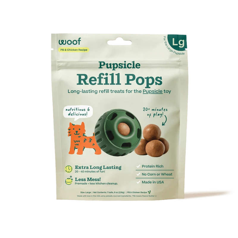 Pupsicle Pops de Pollo para Perros | Complemento Perfecto para The Pupsicle de Woof
