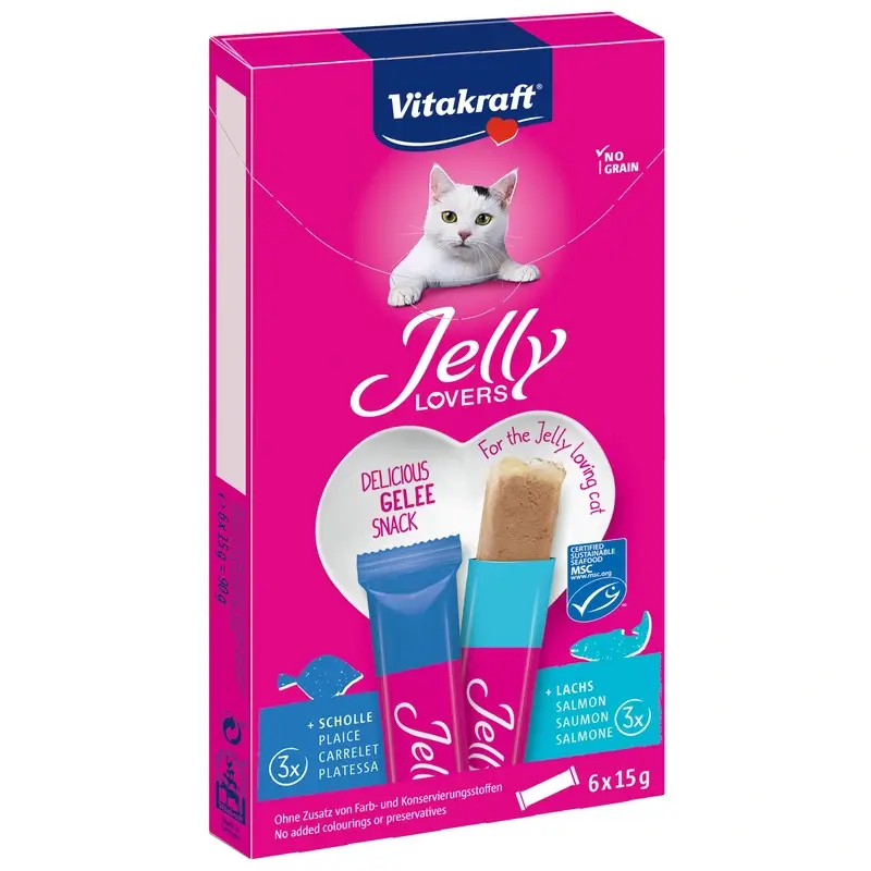 Vitakraft Jelly Lovers Salmon and Flounder 15 grams