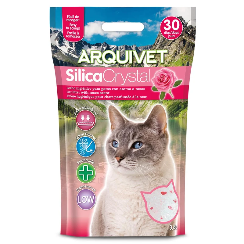 Arena de SilicaCrystal con Perfume de Rosas Arquivet 3,8 L