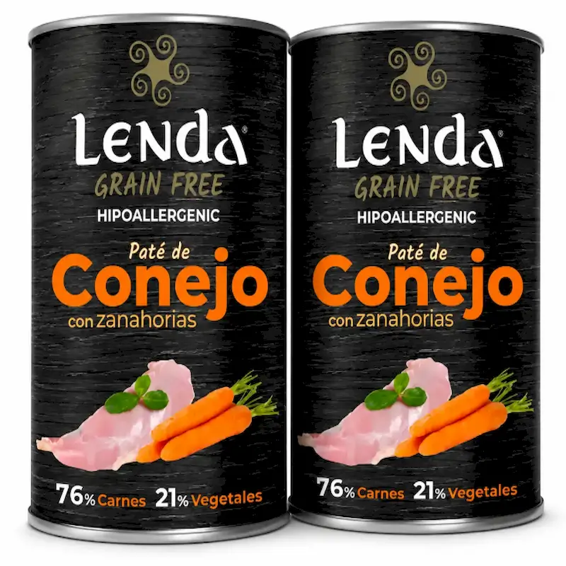 Lenda wet perro conejo, 24x400gr