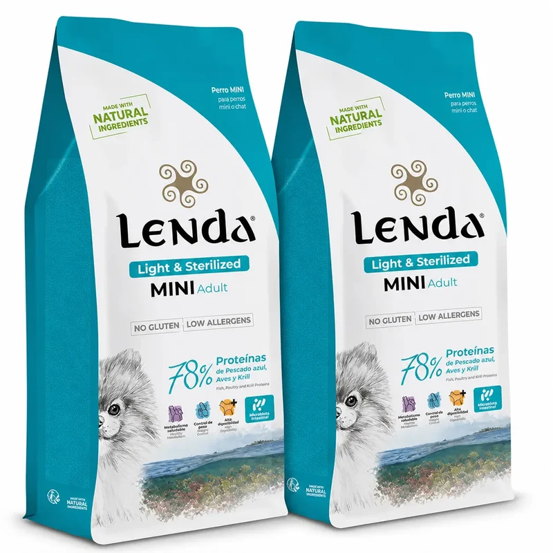 Lenda Perro Mini Light Sterilized, 2 X 2 kg
