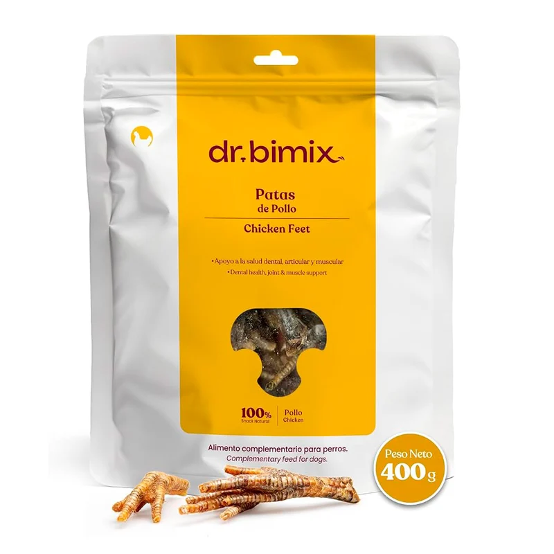 Snack Patas de Pollo para Perros Snack Natural 400 g dr.bimix