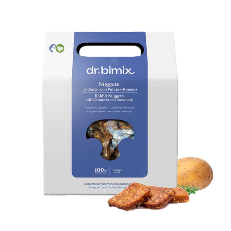 Snack Nuggets de Conejo con Patata y Romero para Perros 450 g dr.bimix