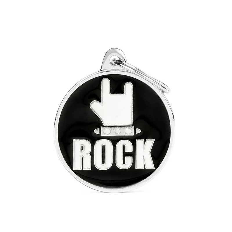 Placa ID Grande Rock para Perros