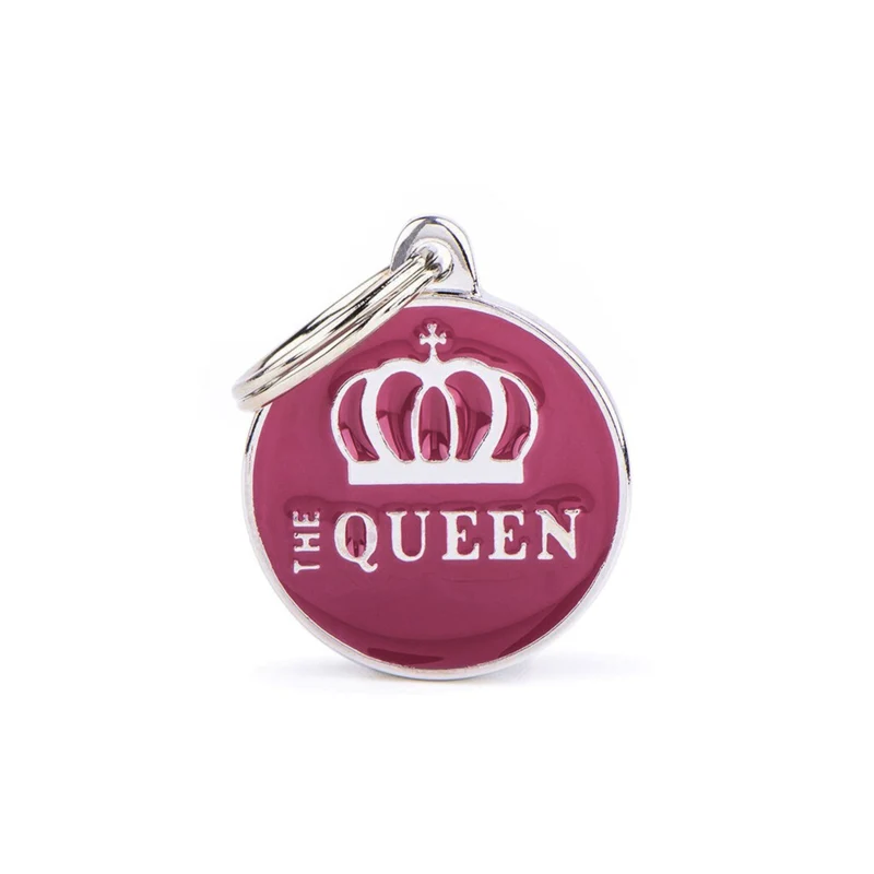 Placa ID Mediana The Queen para Perros