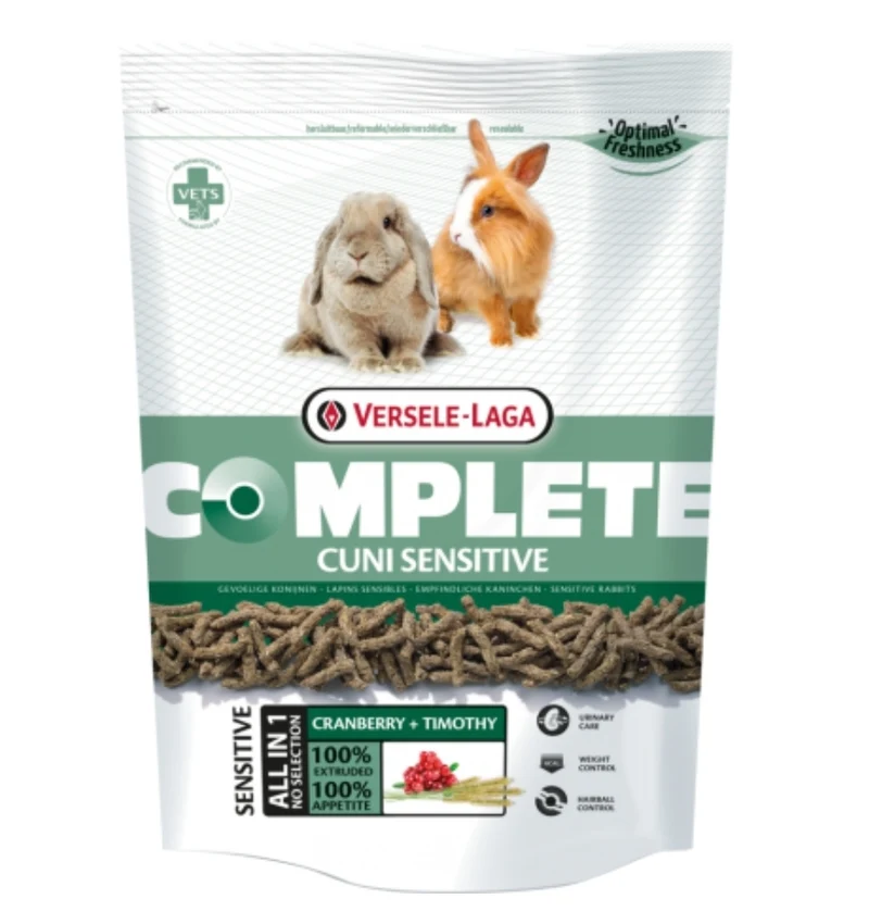 Complete Cuni Sensitive 1.75kg - Trozos de fácil digestión para conejos sensibles (enanos)