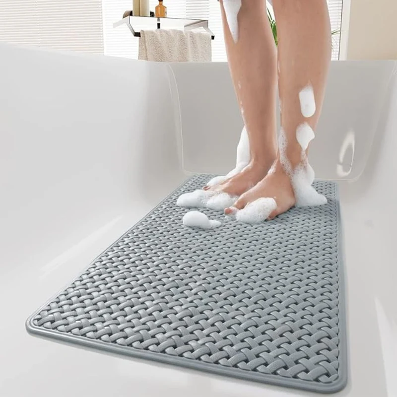 Durable non-slip bathtub mat with strong grip – mold-resistant and easy-care bathtub mat