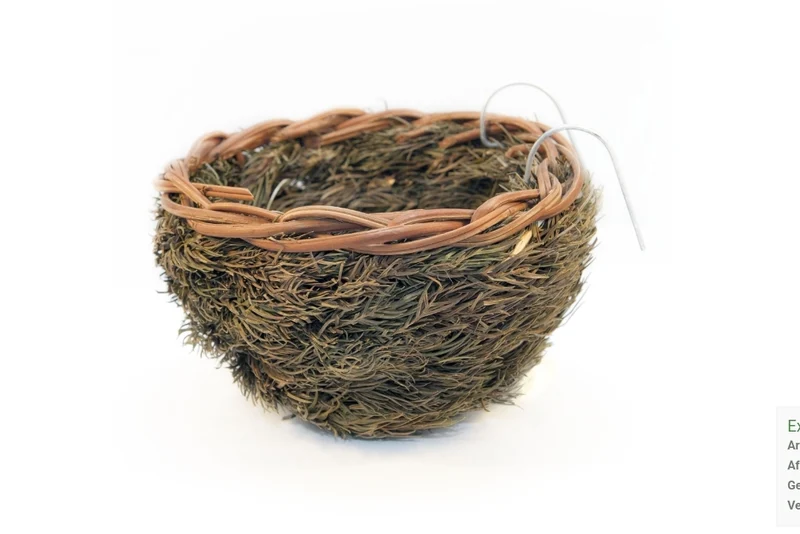 Nido Aves Autóctonas Con Anzuelo (ramas de pino) Ø 12mm