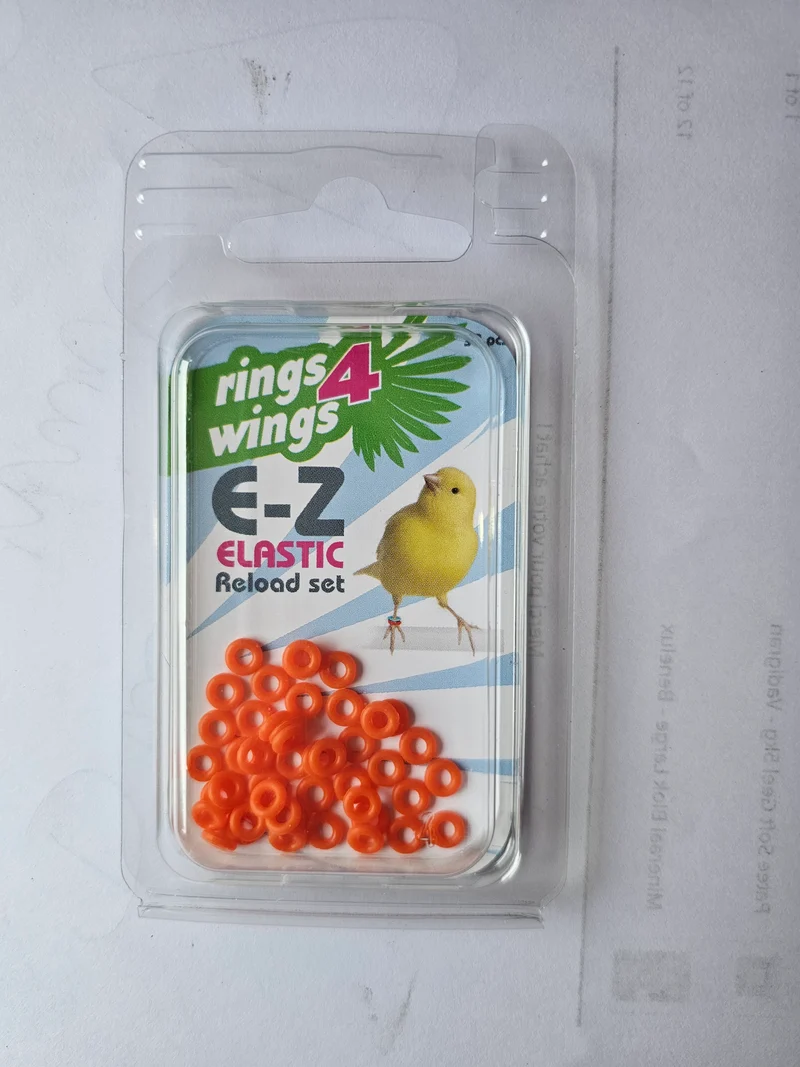 Kit de Recarga de Anillos Elásticos EZ Rojos ( 50pcs ) Ø 3 mm