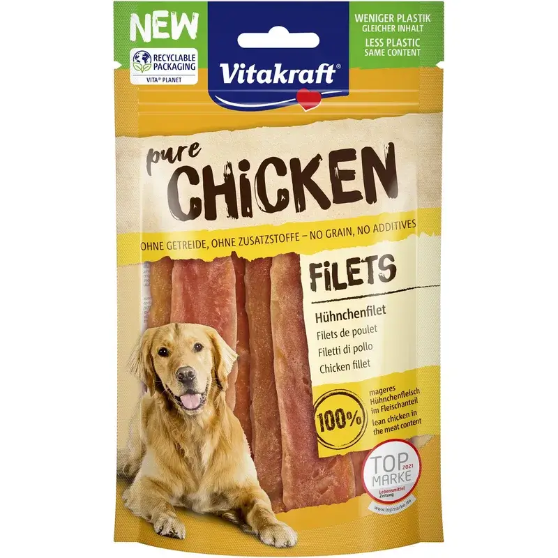 Vitakraft Snack Tiras Pollo 10X80Gr