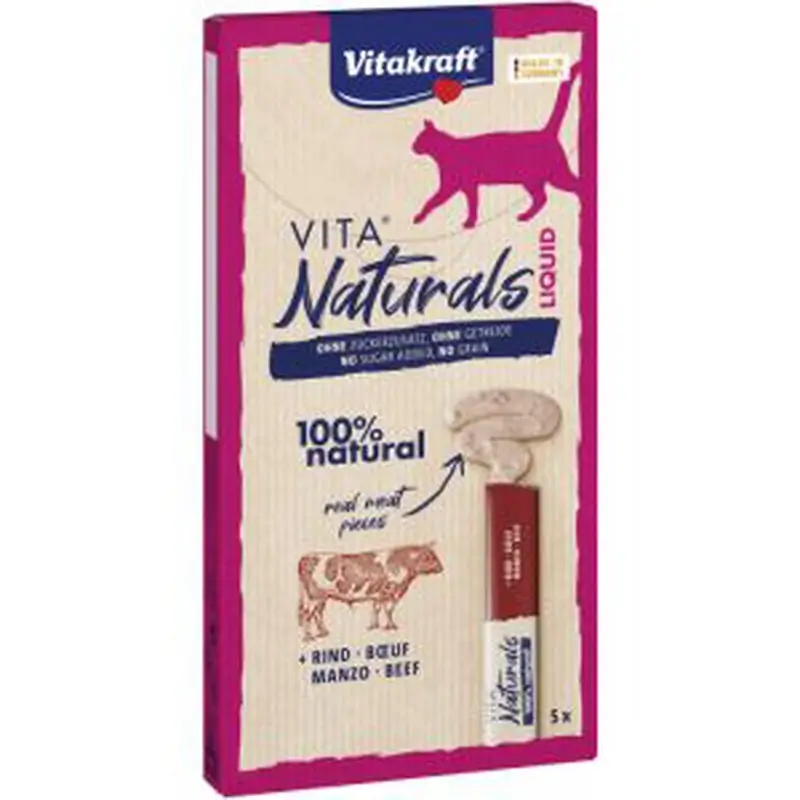 Vitakraft Vita Naturals Liquid-Snack Ternera11X5Un