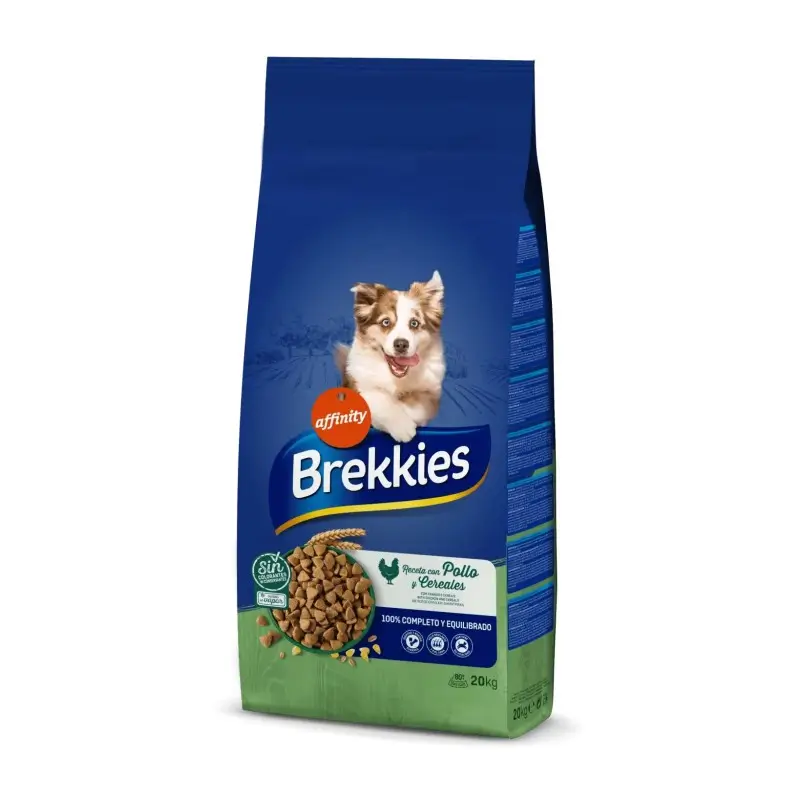 Brekkies Ração para Cães com Frango, 20 kg