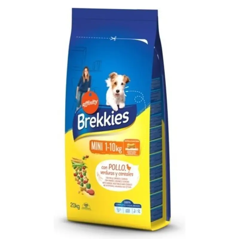 Brekkies Ração para Cães Mini Chicken, 20 kg