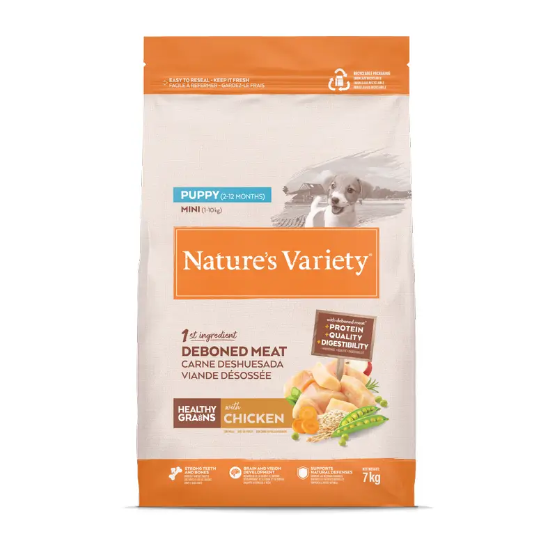 Nature'S Variety Ração para Cães, Mini, com Frango, Natural, 7 kg