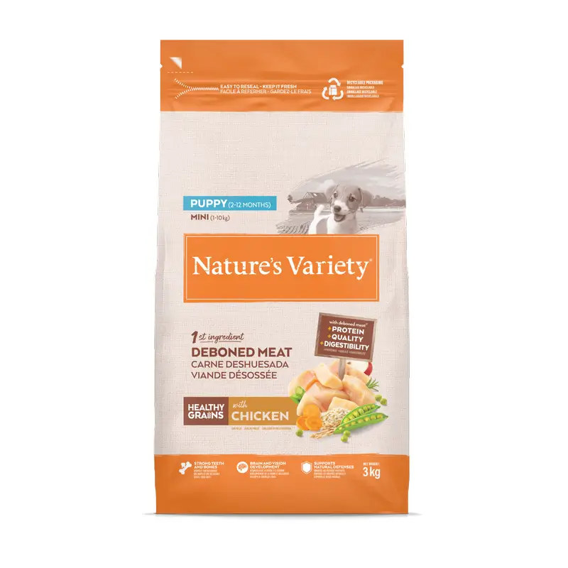 Nature'S Variety Ração para Cães, Mini, com Frango, Natural, 3 kg