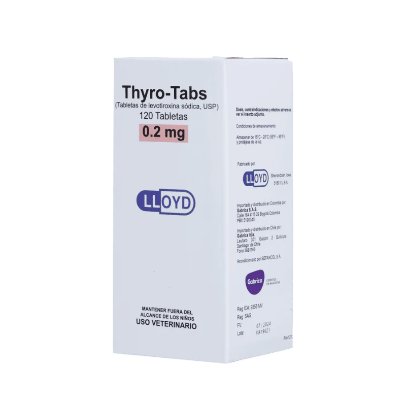 Thyro-Tabs Perros 0.2 mg 120 Tabletas