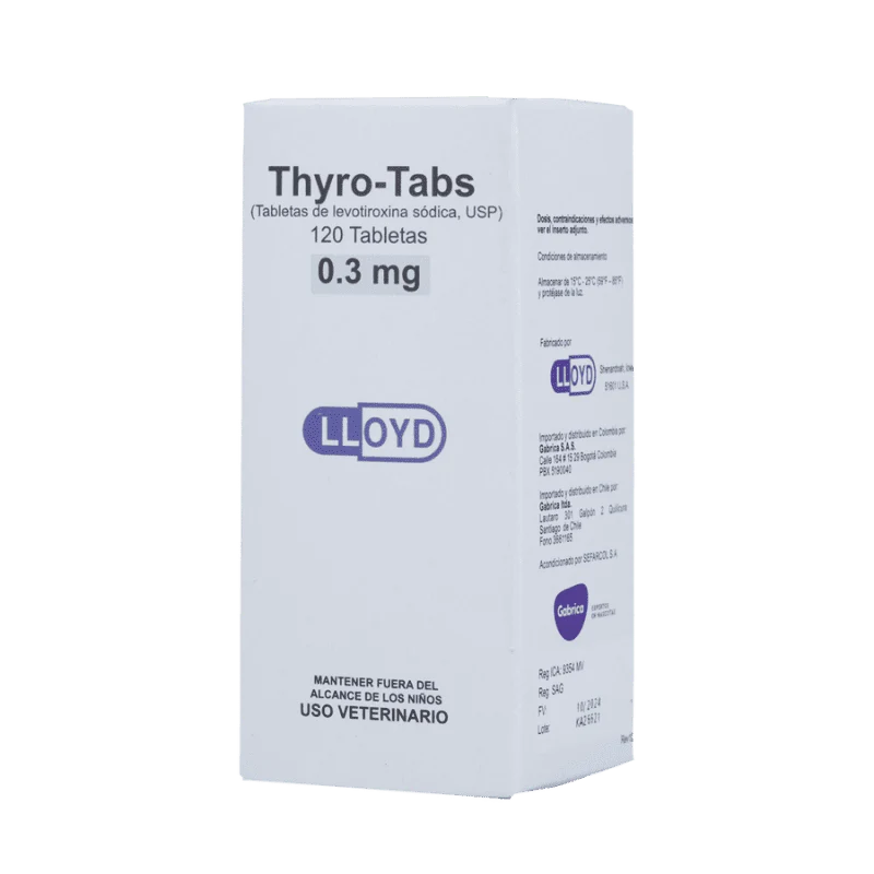 Thyro-Tabs Perros 0.3 mg 120 Tabletas