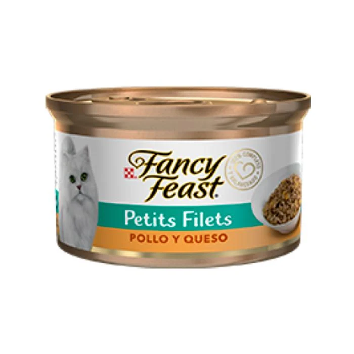 Fancy Feast Lata Petits Pollo Y Queso x 85 Gr
