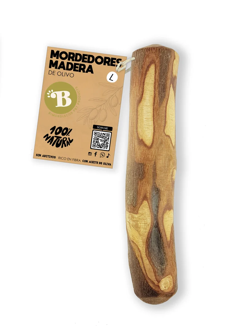 Bimordiscos Palo De Olivo Para Perros Pack. 2 X L