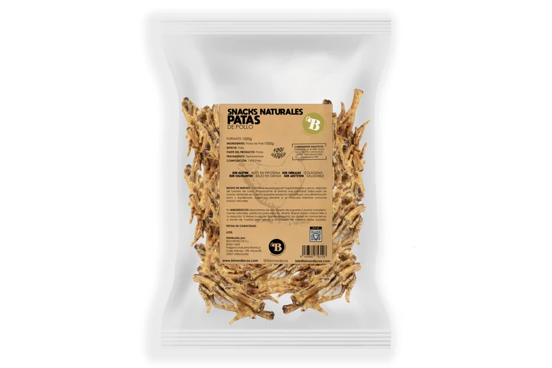 Bimordiscos Patas De Pollo Para Perros Y Gatos - 1kg 1 Kg