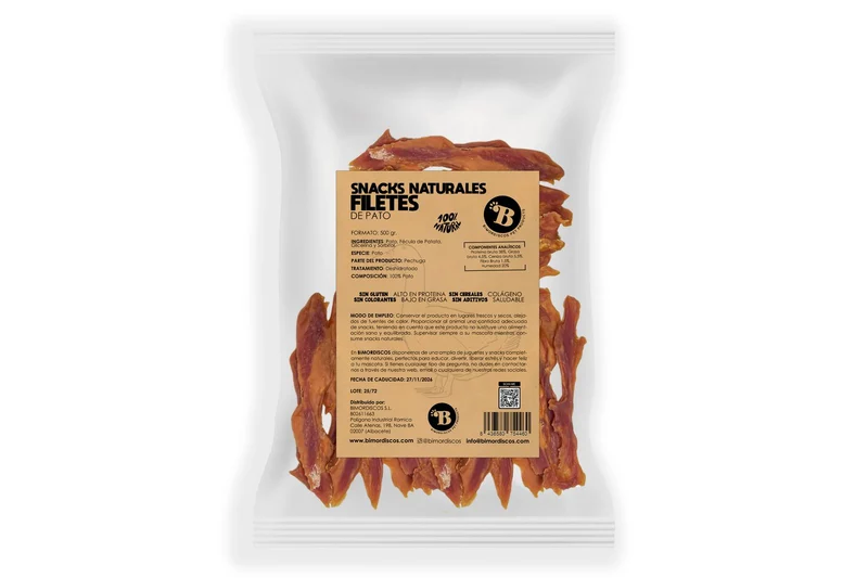 Bimordiscos Filetes De Pato Para Perros Y Gatos - 1kg 1 Kg