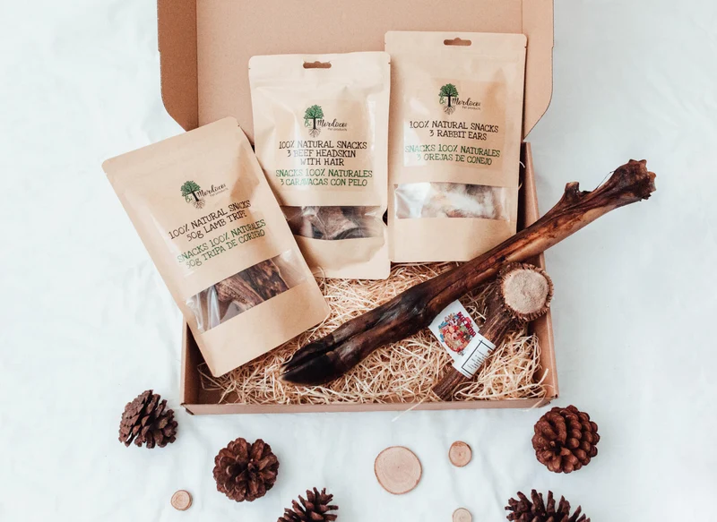 Bimorbox Wildlife · Pack Snacks Y Juguetes Naturales Para Perros.